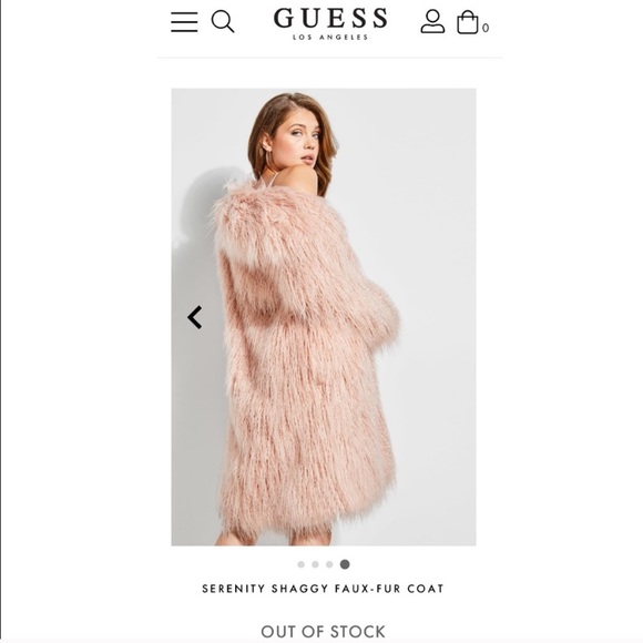 Serenity Shaggy Faux-Fur Guess Coat - Picture 5 of 5